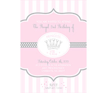 Whimsical Pink Princess Birthday Party Printable Invitation
